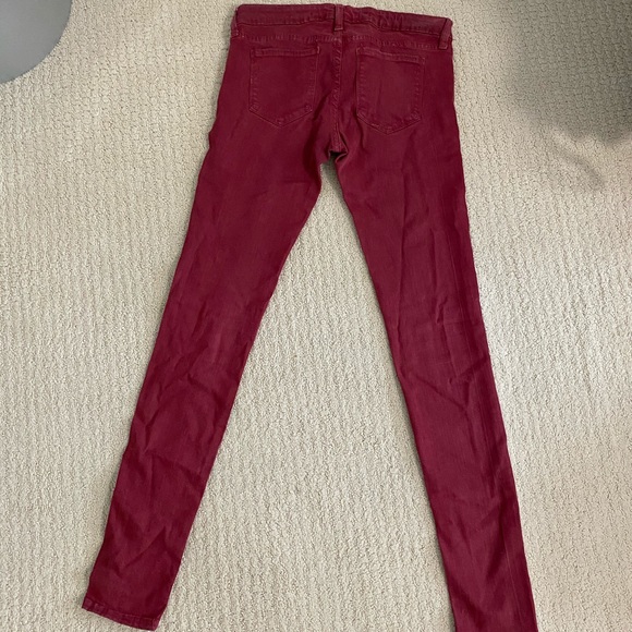 Andrew Marc Red Legging Jeans size 27 USA Made - Picture 8 of 8